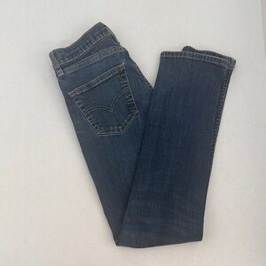 Levi's Dark Blue Straight Leg Women's Jeans